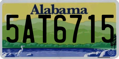AL license plate 5AT6715