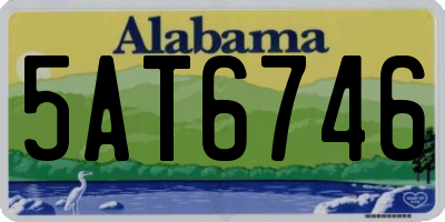 AL license plate 5AT6746