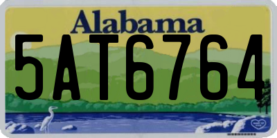 AL license plate 5AT6764