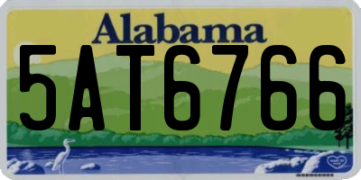 AL license plate 5AT6766