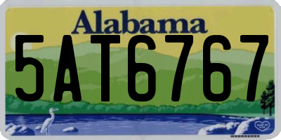 AL license plate 5AT6767