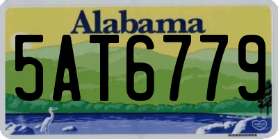 AL license plate 5AT6779