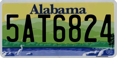 AL license plate 5AT6824
