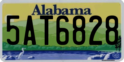 AL license plate 5AT6828