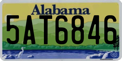 AL license plate 5AT6846
