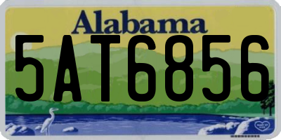 AL license plate 5AT6856