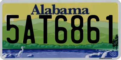 AL license plate 5AT6861
