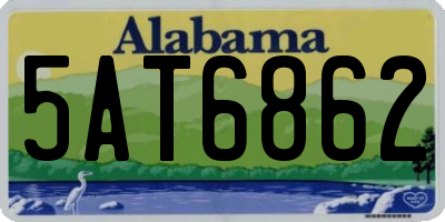 AL license plate 5AT6862