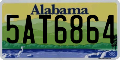 AL license plate 5AT6864