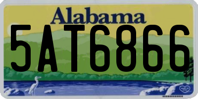 AL license plate 5AT6866