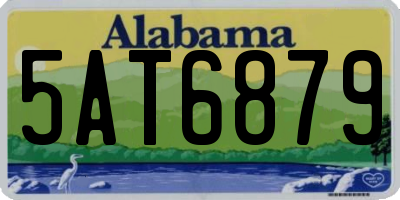 AL license plate 5AT6879