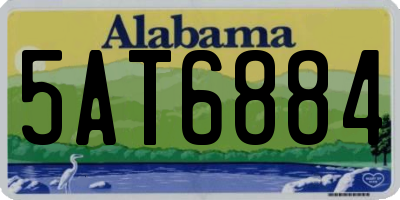 AL license plate 5AT6884