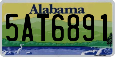 AL license plate 5AT6891