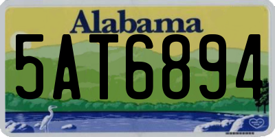 AL license plate 5AT6894