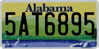 AL license plate 5AT6895