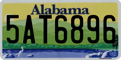 AL license plate 5AT6896