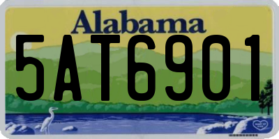 AL license plate 5AT6901