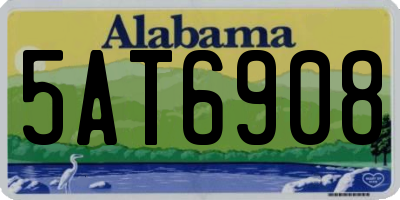 AL license plate 5AT6908