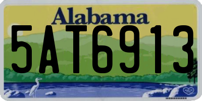AL license plate 5AT6913