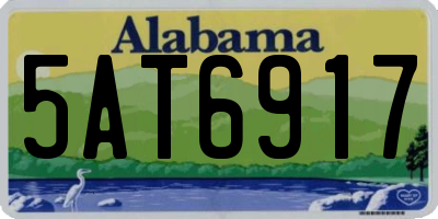 AL license plate 5AT6917