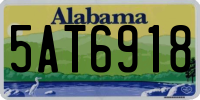 AL license plate 5AT6918