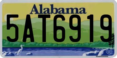 AL license plate 5AT6919