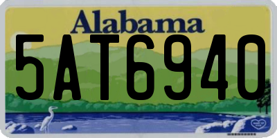 AL license plate 5AT6940
