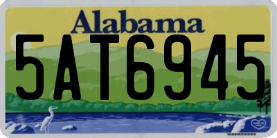 AL license plate 5AT6945