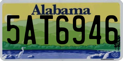AL license plate 5AT6946