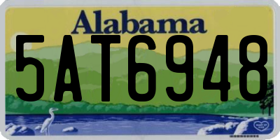 AL license plate 5AT6948