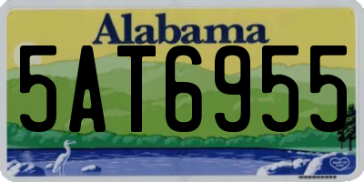 AL license plate 5AT6955