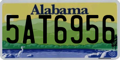 AL license plate 5AT6956