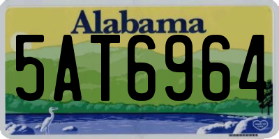 AL license plate 5AT6964