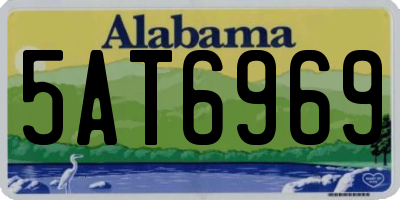 AL license plate 5AT6969
