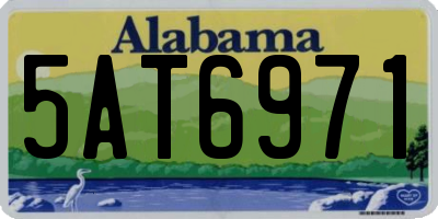 AL license plate 5AT6971
