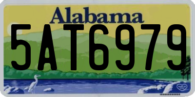 AL license plate 5AT6979