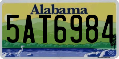 AL license plate 5AT6984