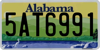 AL license plate 5AT6991