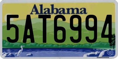 AL license plate 5AT6994