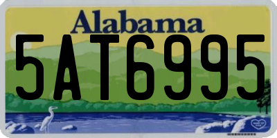AL license plate 5AT6995