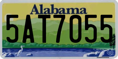 AL license plate 5AT7055