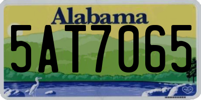 AL license plate 5AT7065
