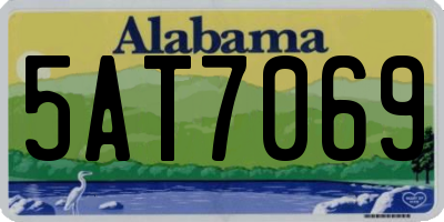 AL license plate 5AT7069