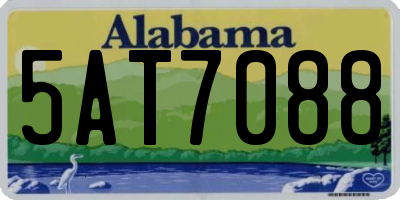 AL license plate 5AT7088