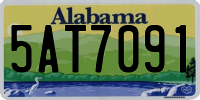 AL license plate 5AT7091