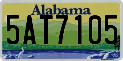 AL license plate 5AT7105