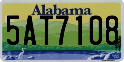 AL license plate 5AT7108
