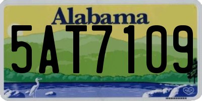 AL license plate 5AT7109