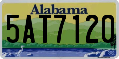 AL license plate 5AT7120