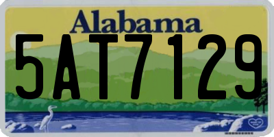 AL license plate 5AT7129